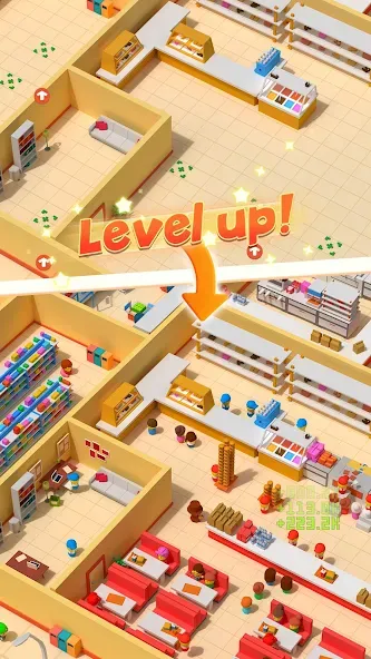 My Idle Supermarket Simulator — Бесконечные деньги и золото — скриншот 5