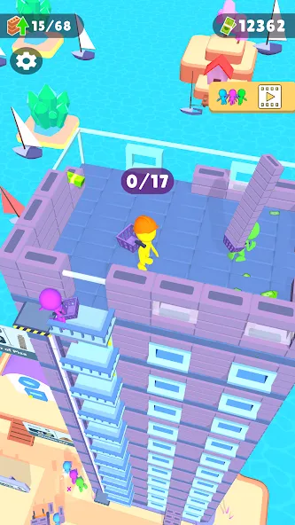 Tower Master: Collect & Build MOD APK — Много денег — скриншот 5