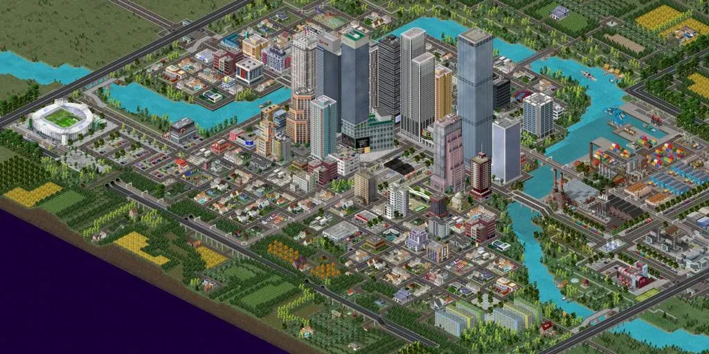 Скачать взлом TheoTown на Андроид — Много денег — скриншот 1