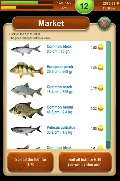 Fishing Baron - fishing game Mod APK Много денег — Скачать на Андроид — скриншот 5