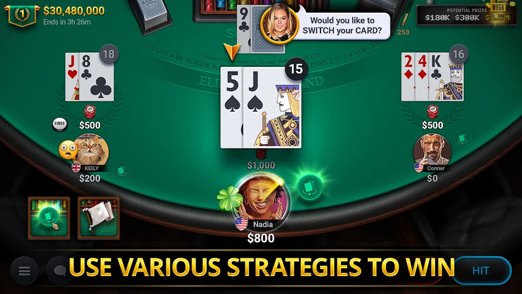 Скачать Blackjack Championship — Последняя версия (Взлом на много денег) — скриншот 3 Скачать Blackjack Championship — Последняя версия (Взлом на много денег) — скриншот 3