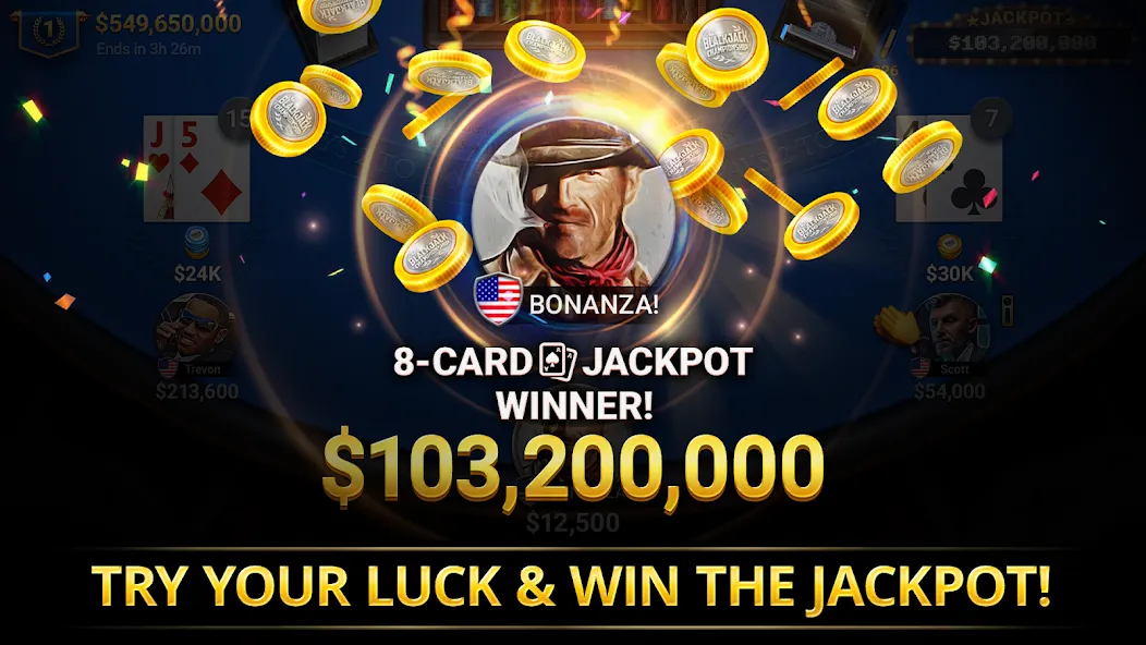 Скачать Blackjack Championship — Последняя версия (Взлом на много денег) — скриншот 4 Скачать Blackjack Championship — Последняя версия (Взлом на много денег) — скриншот 4