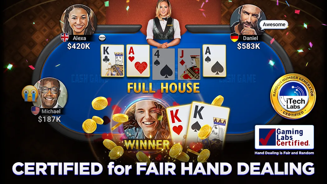Poker Championship - Holdem Mod APK Много денег — Скачать на Андроид — скриншот 1 Poker Championship - Holdem Mod APK Много денег — Скачать на Андроид — скриншот 1