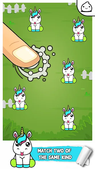 Скачать взломанную Unicorn Evolution Merge Kawaii — Много денег — скриншот 1