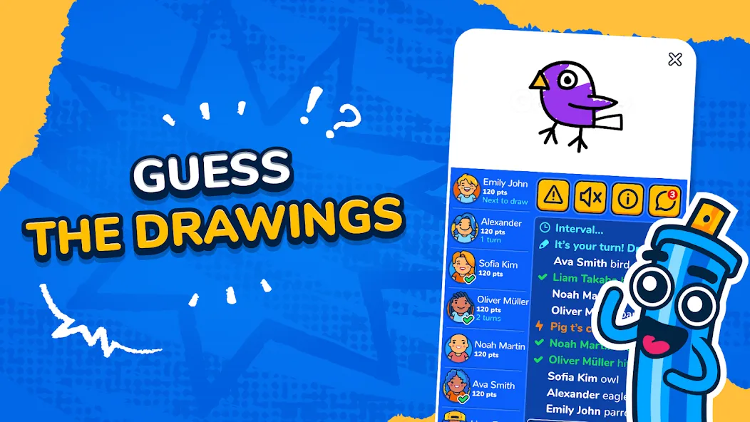 Gartic.io - Draw, Guess, WIN MOD APK — Все скины и цвета открыты — скриншот 1