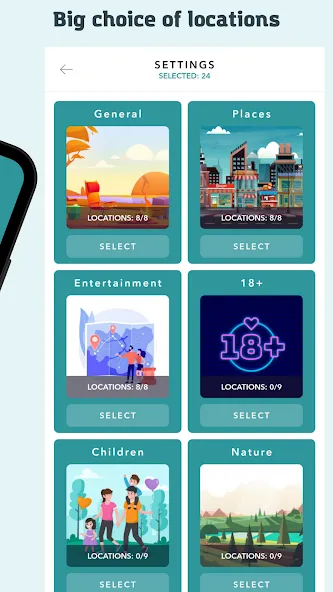 Скачать SpyFall - game for the party — Все роли открыты — скриншот 2 Скачать SpyFall - game for the party — Все роли открыты — скриншот 2