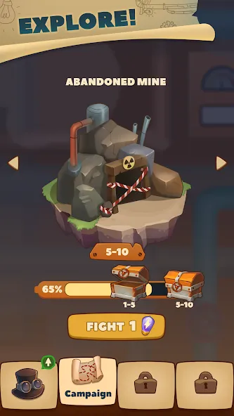 Скачать Merge Battles: Puzzle Combat — Модификация Много денег и бесконечная энергия — скриншот 1