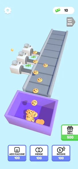 Dessert Factory Idle — Много денег — скриншот 1 Dessert Factory Idle — Много денег — скриншот 1