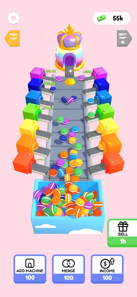 Dessert Factory Idle — Много денег — скриншот 2 Dessert Factory Idle — Много денег — скриншот 2