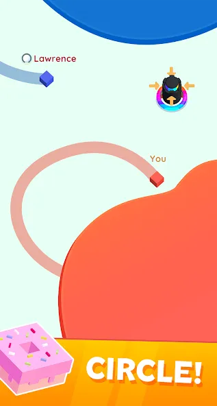 Скачать Paper.io 2 (Мод: Бессмертие) на Андроид — скриншот 1