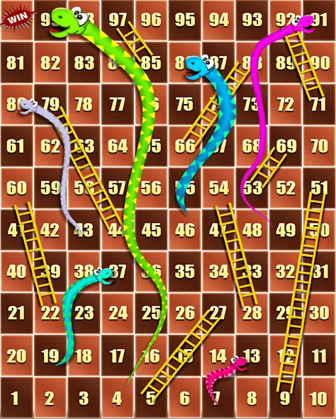 Snake and ladder MOD APK на Android — Много денег и без рекламы — скриншот 1
