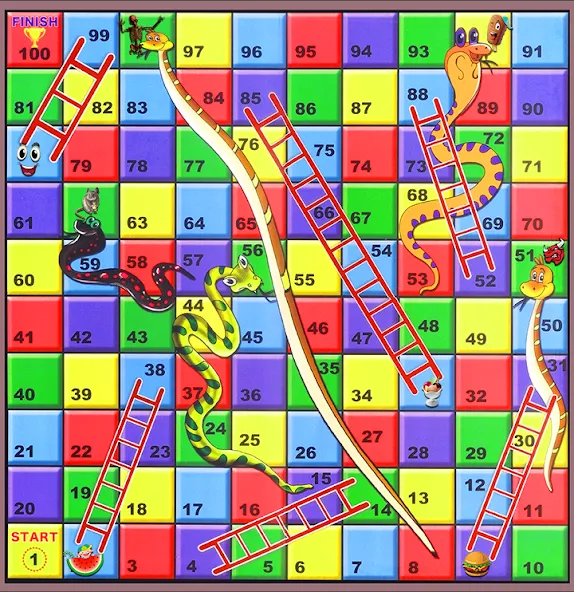 Snake and ladder MOD APK на Android — Много денег и без рекламы — скриншот 2