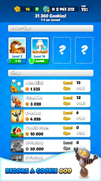 Взлом Cookie Clickers™ — Бесконечное печенье и встроенный автокликер — скриншот 3