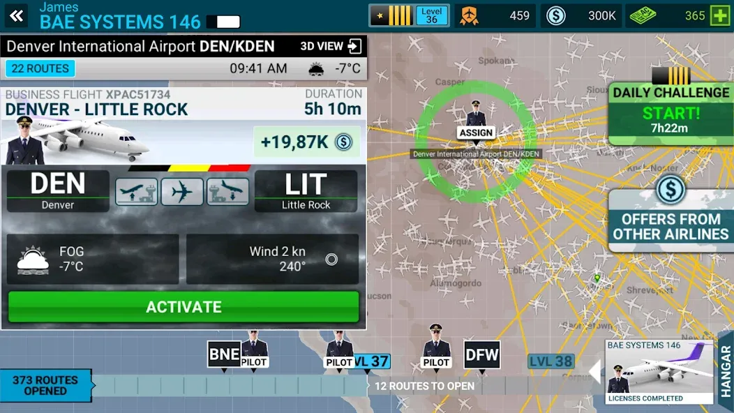 Скачать Airline Commander: Flight Game — Модификация Много денег и всё открыто — скриншот 3