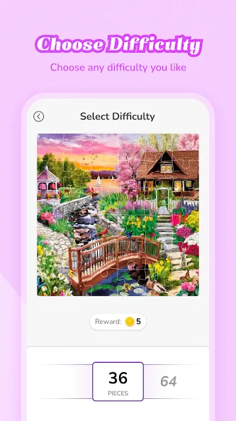 Fantasy Jigsaw - HD Puzzle — Мод: Все пазлы открыты и без рекламы — скриншот 2