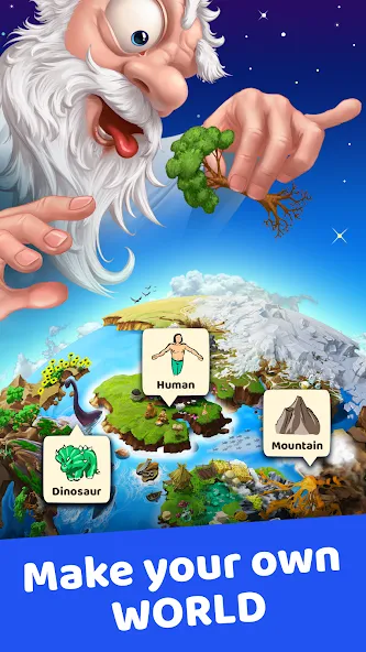 Doodle God: Infinite Alchemy — Мод: Много денег и подсказок — скриншот 1