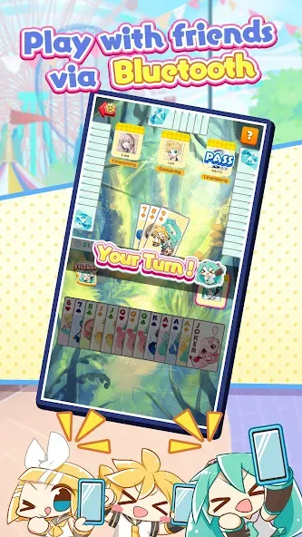 Скачать взломанную Hatsune Miku Tycoon — Много денег — скриншот 2