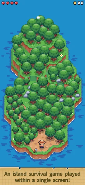 Tiny Island Survival на Андроид — Много денег и ресурсов — скриншот 1