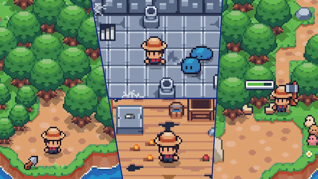 Tiny Island Survival на Андроид — Много денег и ресурсов — скриншот 4