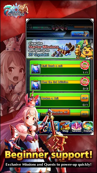 Скачать Grand Summoners - Anime RPG на Андроид — Много кристаллов — скриншот 5