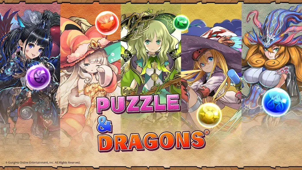 Скачать Puzzle & Dragons (Мод: Бессмертие и ваншот) на Андроид — скриншот 1