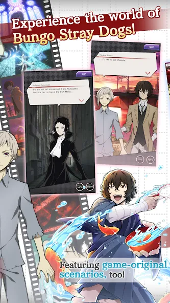 Bungo Stray Dogs: TotL MOD APK — Много денег и кристаллов — скриншот 4 Bungo Stray Dogs: TotL MOD APK — Много денег и кристаллов — скриншот 4