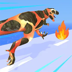 Скачать Dino Evolution Run 3D — Модификация Много денег