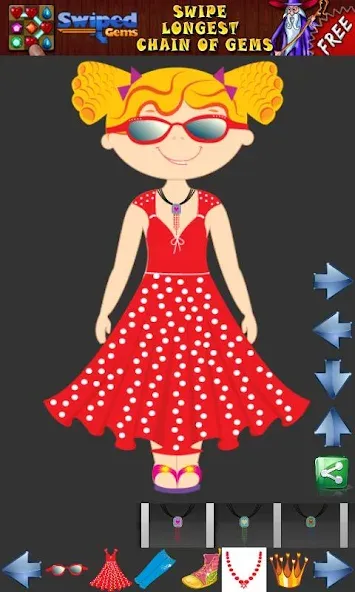 Скачать взломанную Dress up Princess for kids — Все открыто — скриншот 2