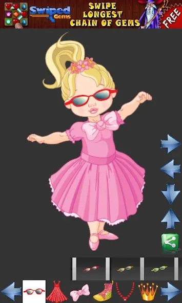 Скачать взломанную Dress up Princess for kids — Все открыто — скриншот 4