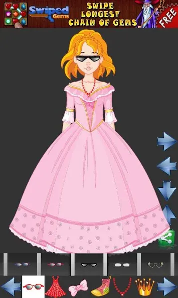Скачать взломанную Dress up Princess for kids — Все открыто — скриншот 5