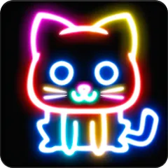 Скачать Drawing For Kids - Glow Draw на телефон — Все цвета и неоновые кисти открыты