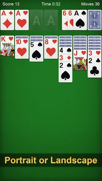 Взломанная Klondike Solitaire - Patience на Андроид — Без рекламы — скриншот 2