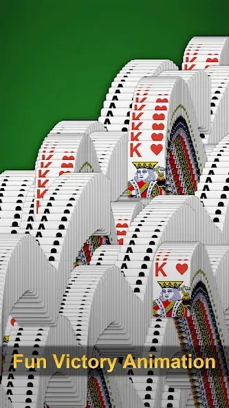 Взломанная Klondike Solitaire - Patience на Андроид — Без рекламы — скриншот 3