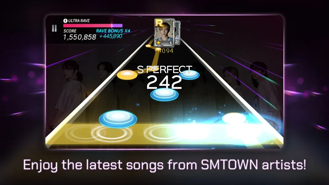 SUPERSTAR SMTOWN MOD APK — Много алмазов и билетов — скриншот 3