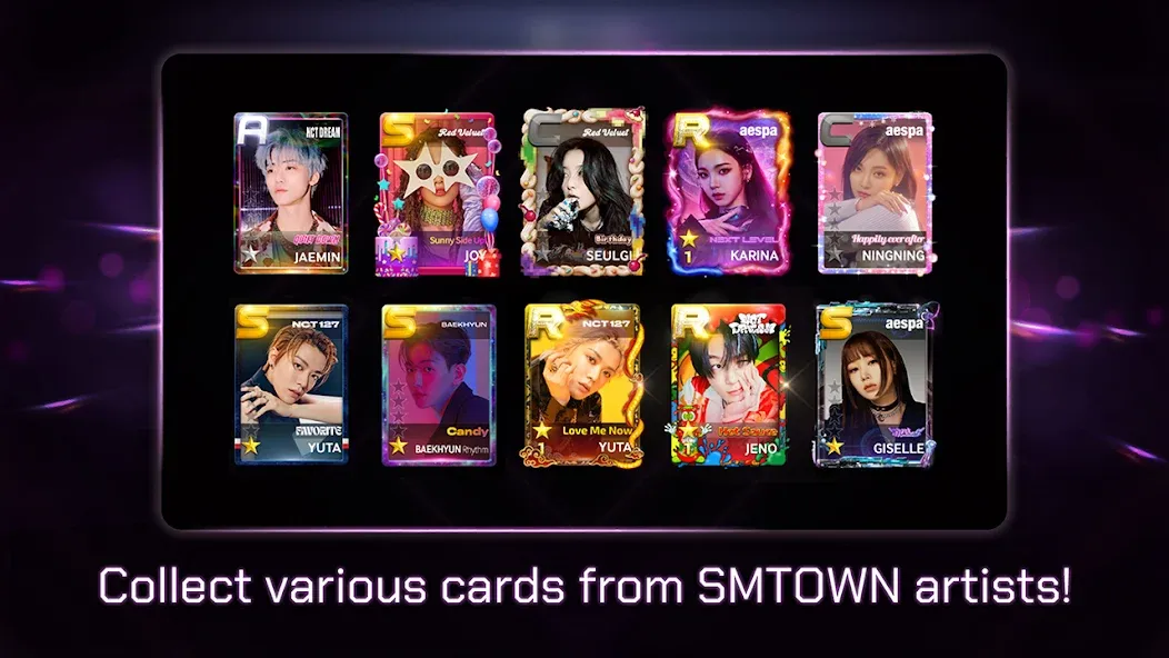SUPERSTAR SMTOWN MOD APK — Много алмазов и билетов — скриншот 5