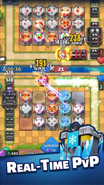 Скачать Tower Defense PvP:Tower Royale (Мод: Много денег) на Андроид — скриншот 1 Скачать Tower Defense PvP:Tower Royale (Мод: Много денег) на Андроид — скриншот 1