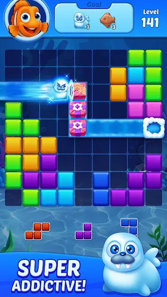 Скачать Block Puzzle Ocean MOD APK — Без рекламы — скриншот 5