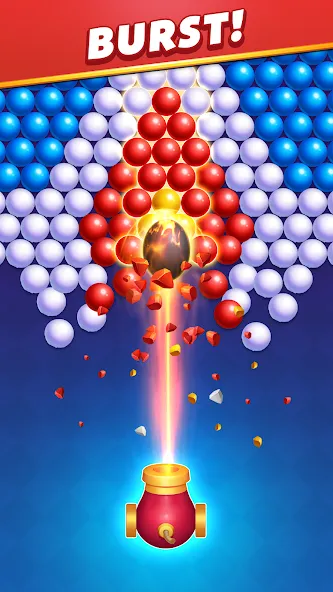 Bubble Shooter Royal Pop MOD APK — Много денег — скриншот 3