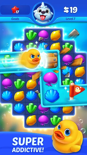 Скачать Ocean Match с модом — Много денег — скриншот 3 Скачать Ocean Match с модом — Много денег — скриншот 3