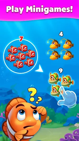 Скачать Solitaire Fish MOD APK — Много денег — скриншот 3