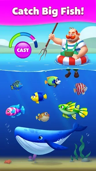 Скачать Solitaire Fish MOD APK — Много денег — скриншот 5