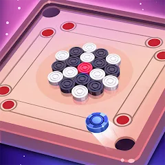 Скачать Carrom Lure - Disc pool game — Модификация Много денег
