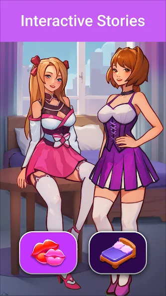 Взлом LUV: Anime Girls Adult Game XX — Все открыто — скриншот 1