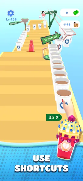 Coffee Stack — Мод: Много денег и без рекламы — скриншот 4