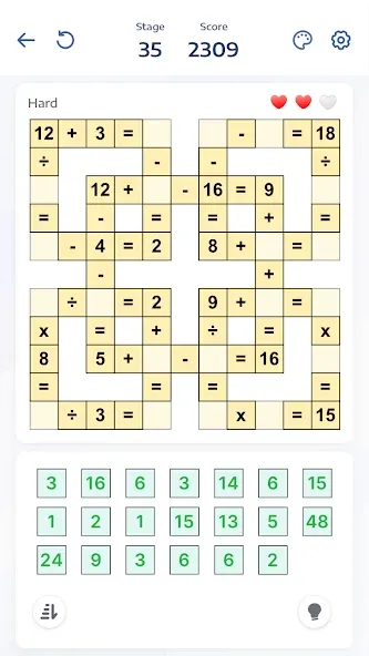 Crossmath - Math Puzzle Games — Взломанная версия (Все уровни разблокированы) — скриншот 1