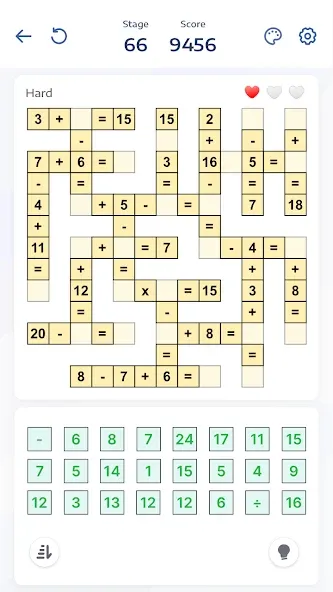 Crossmath - Math Puzzle Games — Взломанная версия (Все уровни разблокированы) — скриншот 2