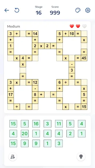 Crossmath - Math Puzzle Games — Взломанная версия (Все уровни разблокированы) — скриншот 3