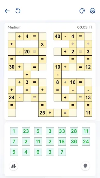 Crossmath - Math Puzzle Games — Взломанная версия (Все уровни разблокированы) — скриншот 4