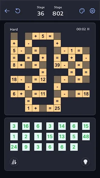 Crossmath - Math Puzzle Games — Взломанная версия (Все уровни разблокированы) — скриншот 5