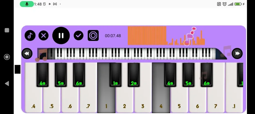 Melodica Simulator MOD — Все ноты и инструменты разблокированы на Андроид — скриншот 1